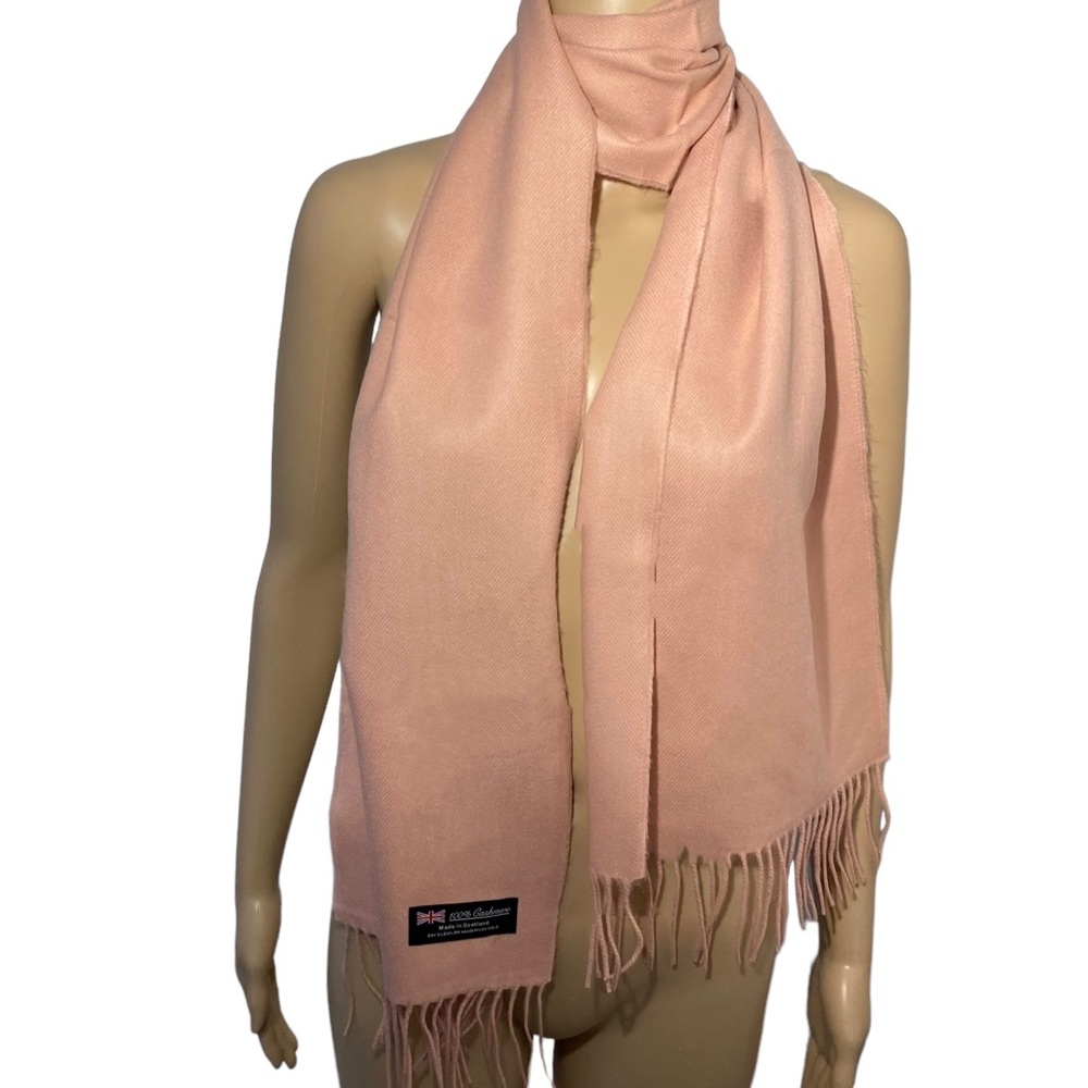 Super soft, Blush Pink, 100% Cashmere Scarf